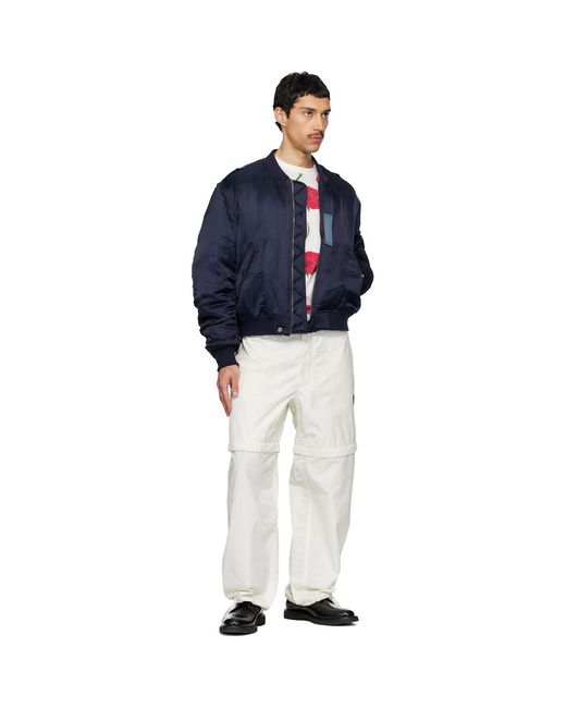 KENZO White Paris 'Boke Flower 2.0' Technical Trousers for men