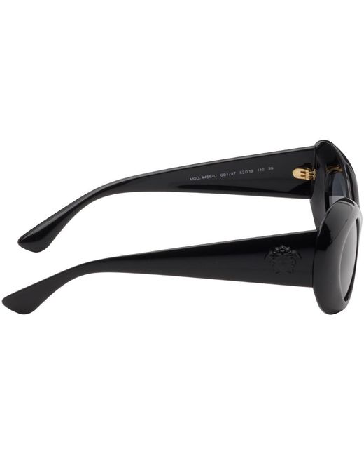 Versace Black 'la Medusa' Oval Sunglasses for men