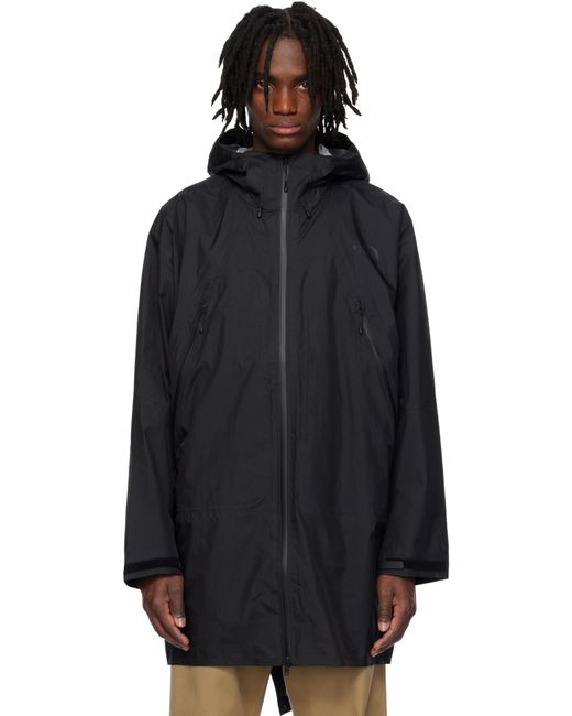 The North Face Black Packable Lt Rain Coat for men