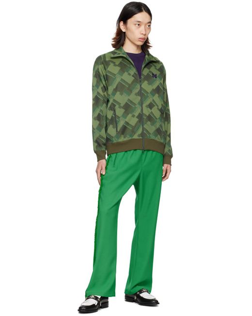 Pantalon de survêtement vert à franges Needles pour homme en coloris Green