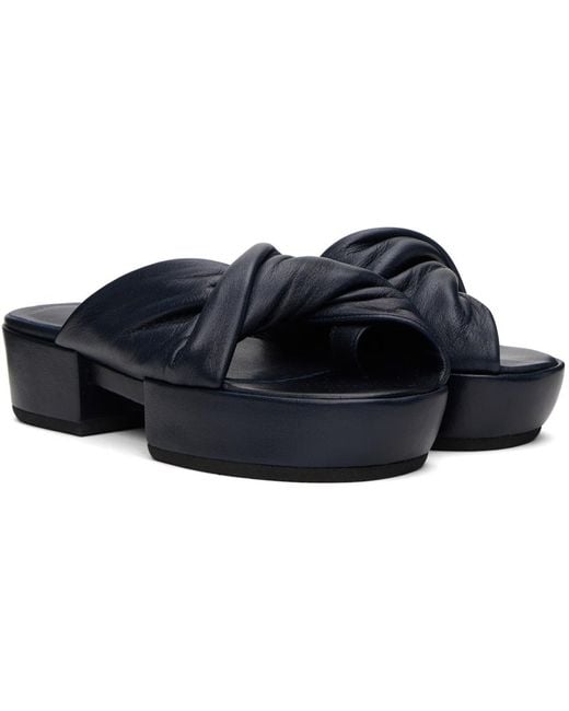 Issey Miyake Black Twist Sandals