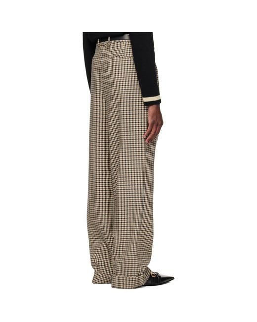Valentino Multicolor Houndstooth Wool Trousers for men