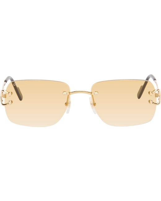 Cartier Black Classic C Motif Sunglasses for men