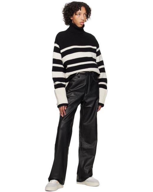Axel Arigato Black Spencer Leather Pants