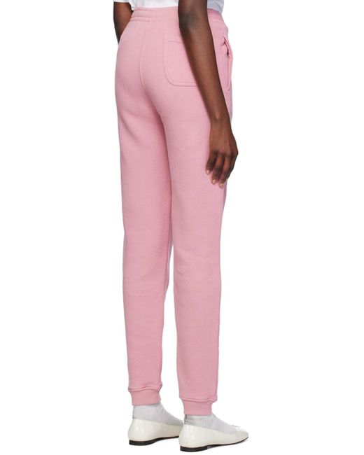 Pantalon de détente rose à logo de renard Maison Kitsuné en coloris Pink