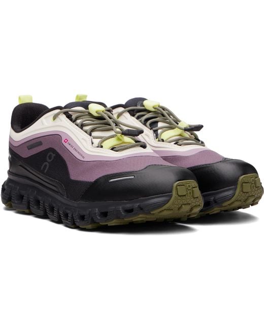 On Shoes Black Cloud 6 Geo Waterproof Sneakers