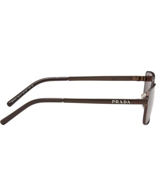Prada Brown 'Prada Logo' Sunglasses