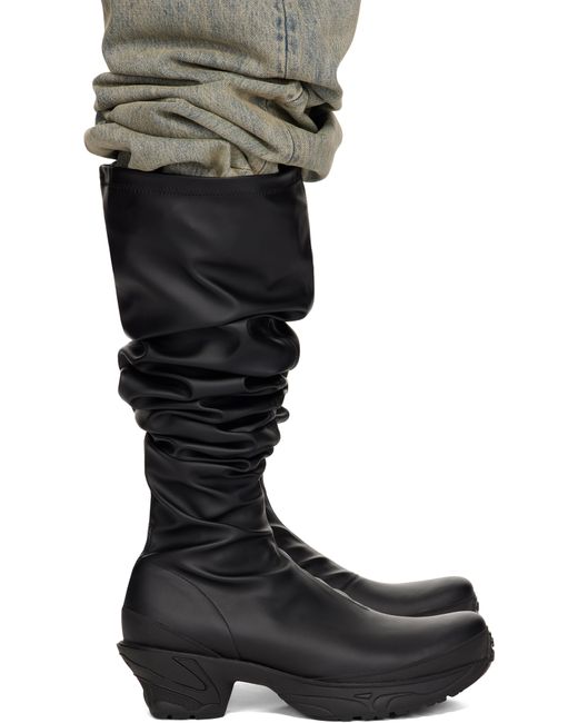 untitlab Black Vertigo Legging Boots for men