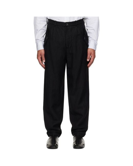 Casey Casey Black Hiroshi Trousers for men