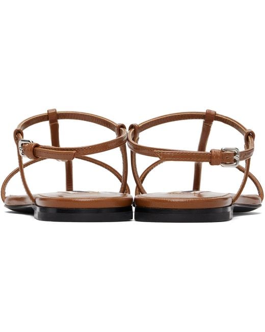 Jil Sander Black Cage Flat Sandals