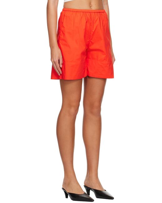 By Malene Birger Red Siona Shorts
