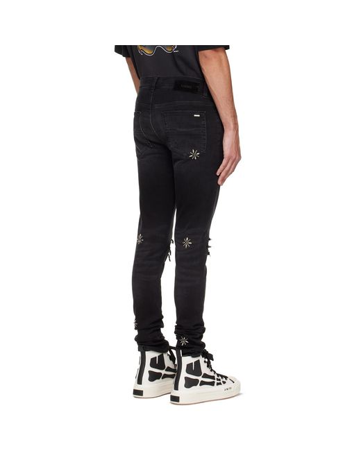 Amiri Black Stud Mx1 Jeans for men