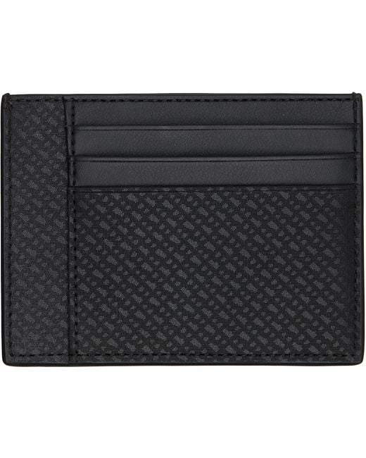 Boss Black Emed Logo Coin & Card Holder for men