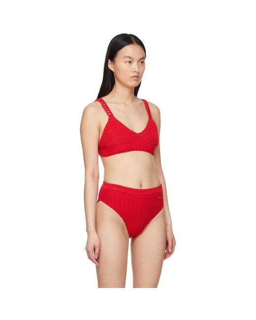 RECTO. Red Cotton Bikini