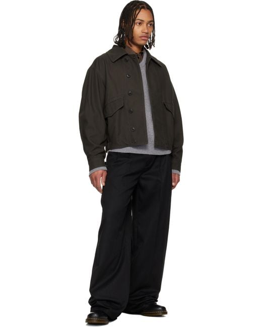 Dr. Martens Black 101 Stitch Smooth Leather Ankle Boots for men