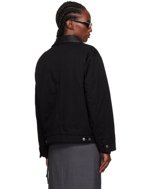 DUNST Black Vintage Padded Work Jacket
