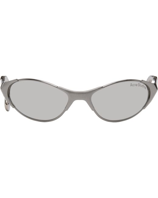 Acne シルバー Metal Frame Charm サングラス Black