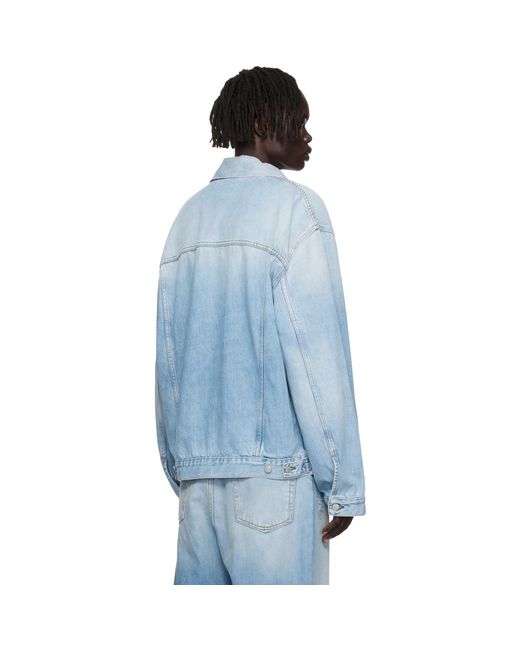 Acne Blue Faded Denim Jacket for men