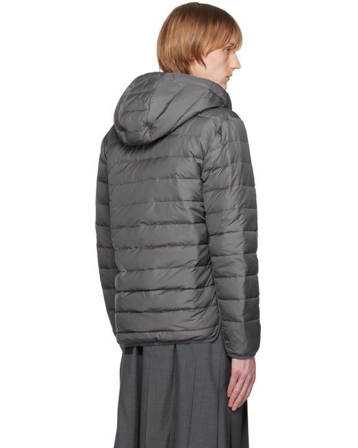Thom Browne Gray Ultra Light Down Jacket for men