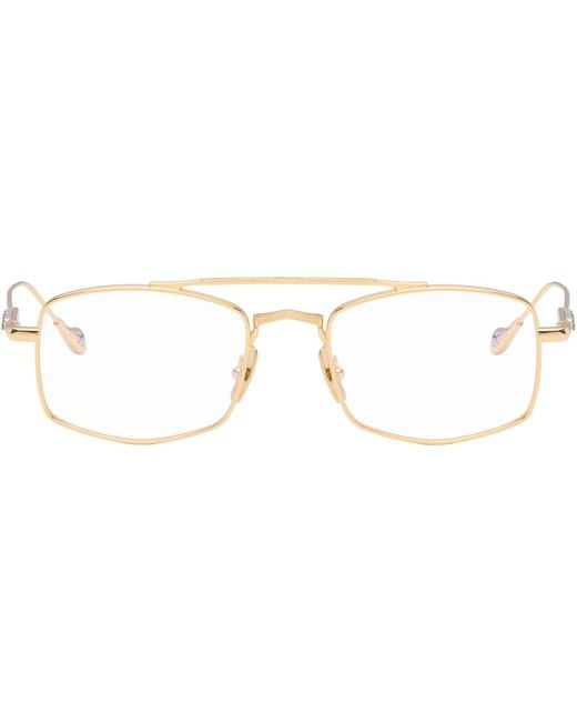 Cutler & Gross Brown The Great Frog Edition Bowie Rectangle Glasses for men