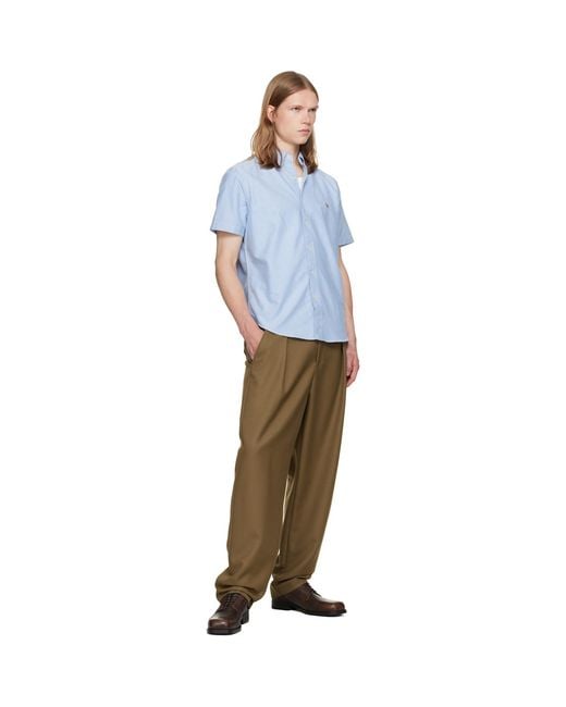 Polo Ralph Lauren Blue Classic Fit Oxford Shirt for men