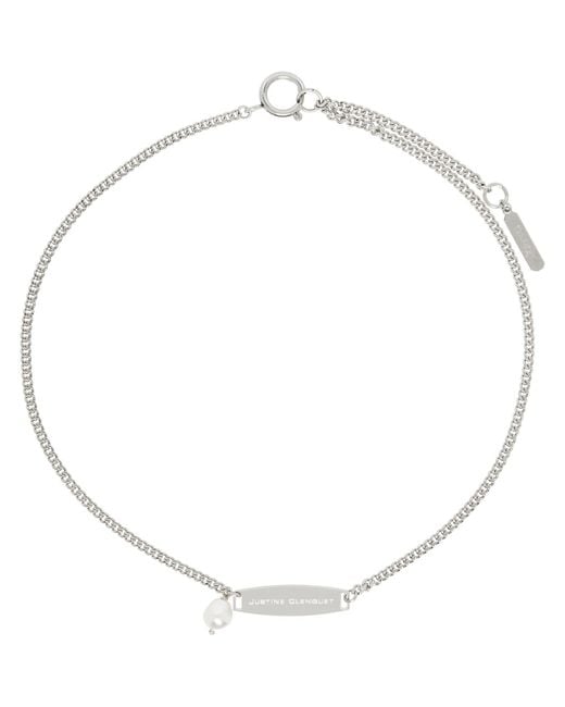 Justine Clenquet Metallic Fisher Faux-Pearl Necklace for men