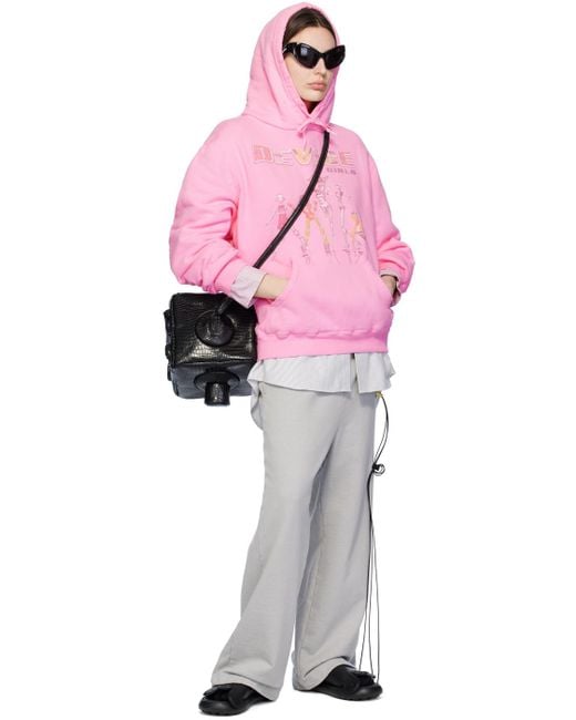 Doublet Pink Pz Today Edition Device Girls Hoodie