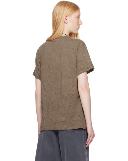 Our Legacy Brown Khaki Bliss T-Shirt