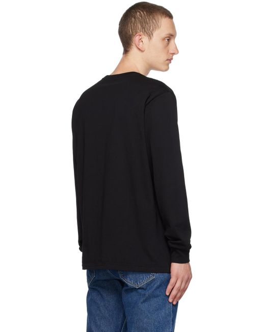 Carhartt Black Pocket Long Sleeve T-shirt for men