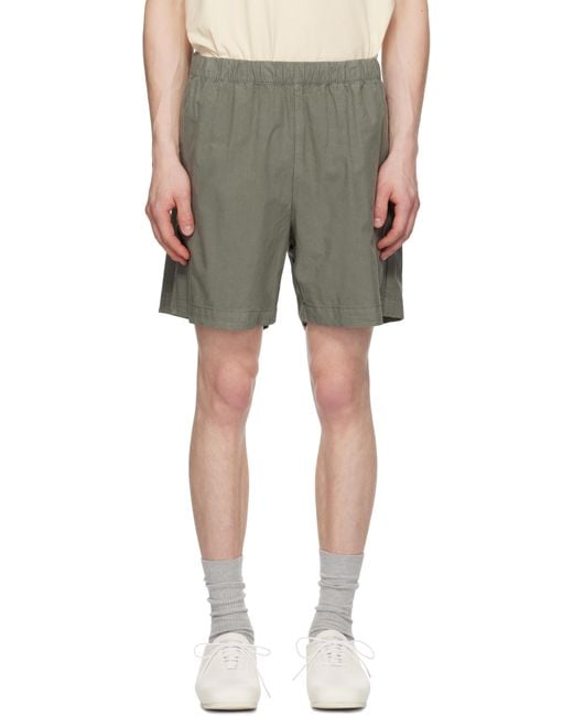 Norse Projects Green Per Cotton Tencel Shorts for men