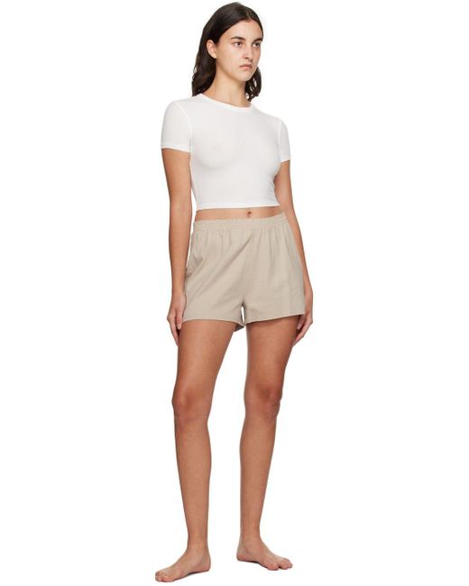 Skims Taupe Outdoor Jersey Shorts