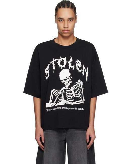 Stolen Girlfriends Club Black Well Wishes Relaxed T-shirt for men