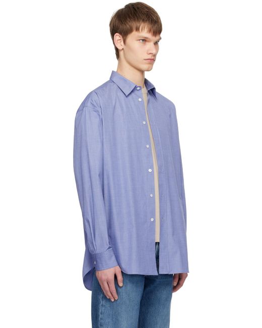 The Row Blue Miller Shirt for men