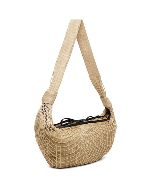 Lemaire Metallic Croissant Filt Bag for men