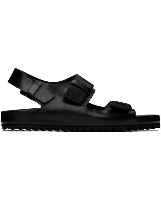 Officine Creative Black Agorà 001 Sandals for men