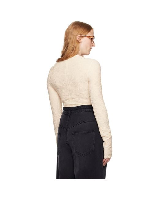 Isabel Marant Black Off-white Floride Long Sleeve T-shirt
