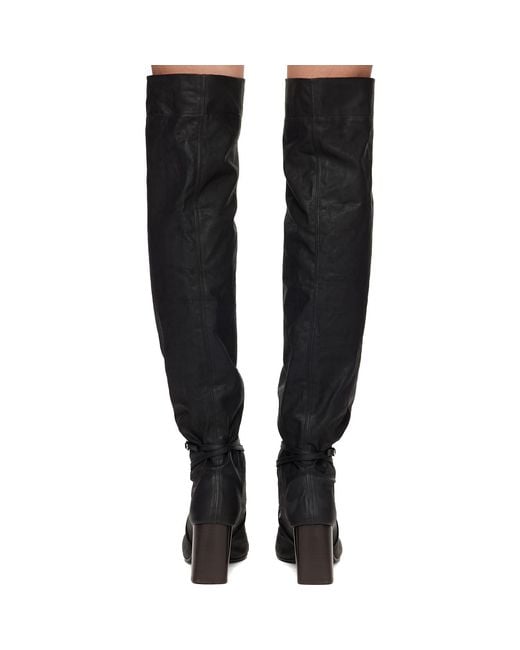 Lemaire Black Knotted Anatomic 80 Boots