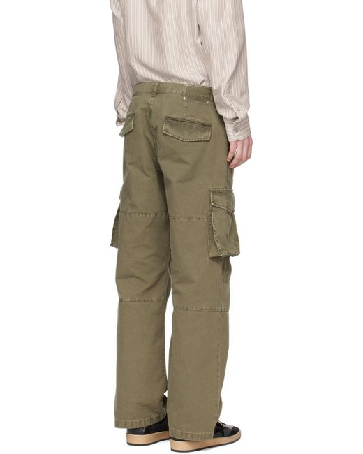 Golden Goose Deluxe Brand Natural Khaki Pocket Cargo Pants for men