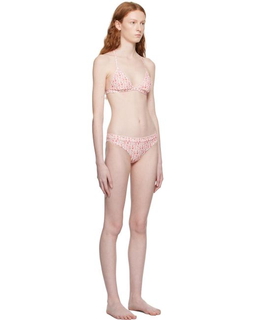 Moncler Black Pink Cord-lock Bikini