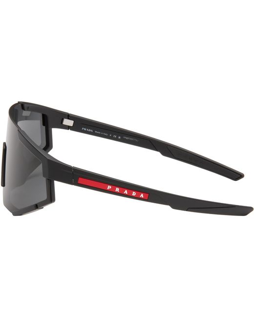 Prada Gray 'Prada' Linea Rossa Impavid Sunglasses for men