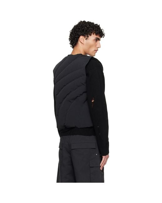 HELIOT EMIL Black Visus Vest for men