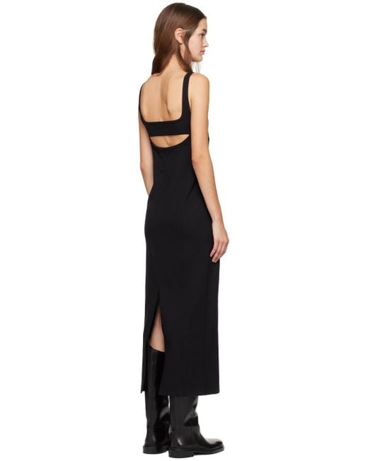 Helmut Lang Black Cutout Maxi Dress