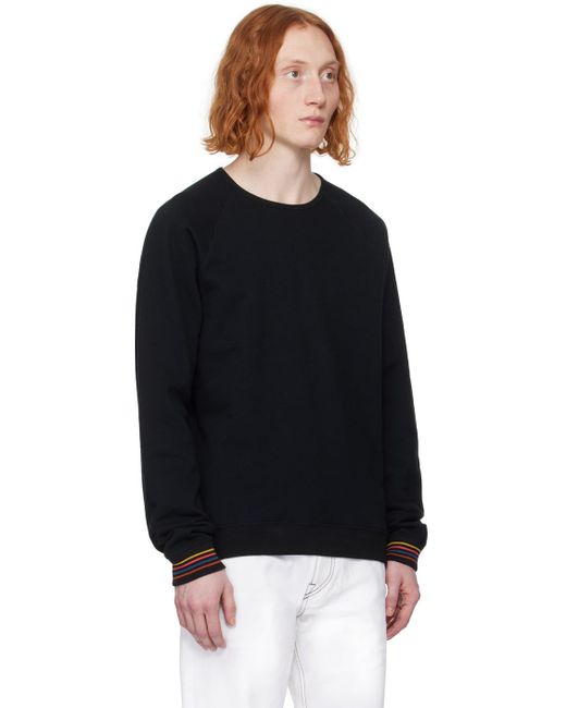 Paul Smith Black Artist Stripe Sweatshirt for men
