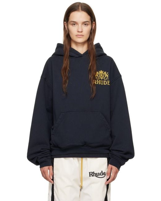 Rhude Blue Cresta Cigar Hoodie
