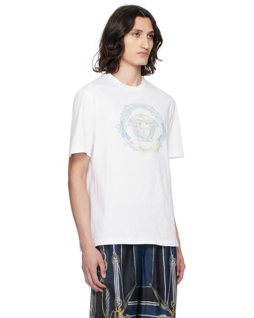 Versace White Medusa T-Shirt for men