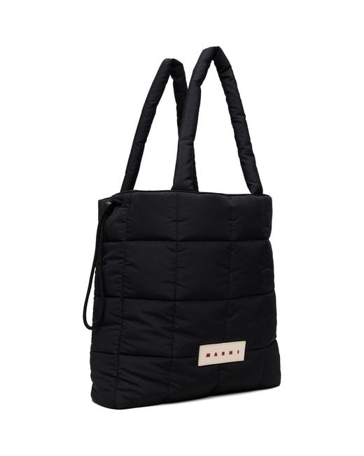 Marni Black Quilted Tote for men
