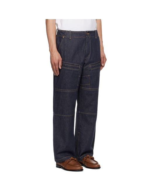Moncler Genius Blue Mercedes-Benz By Nigo Paneled Jeans for men