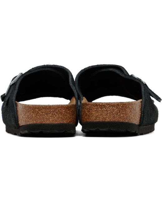 Birkenstock Black Regular Zürich Sandals for men