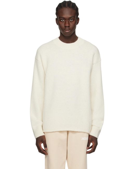 Jacquemus Black Off- Les Classiques 'Le Pull Sweater for men