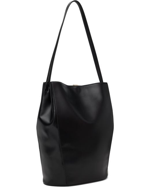 Loulou de Saison Black Daya Leather Bucket Bag